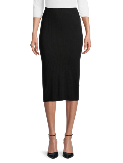 Calvin Klein Women's Textured Knit Pencil Skirt In Black | ModeSens