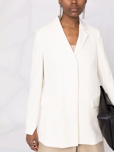 Shop Ambush Tailored Single-breasted Blazer In Neutrals