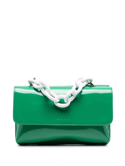 Shop Msgm Twin Double Tote Bag In Grün