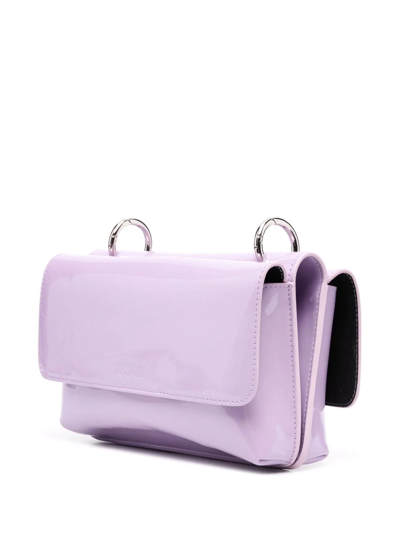 Shop Msgm Twin Double Tote Bag In Violett