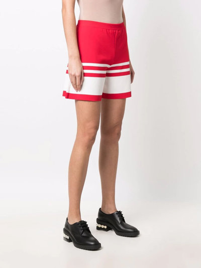 Boutique Moschino "sailor Mood" Shorts In Rot