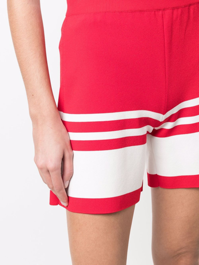 Shop Boutique Moschino Sailor Mood Shorts In Rot