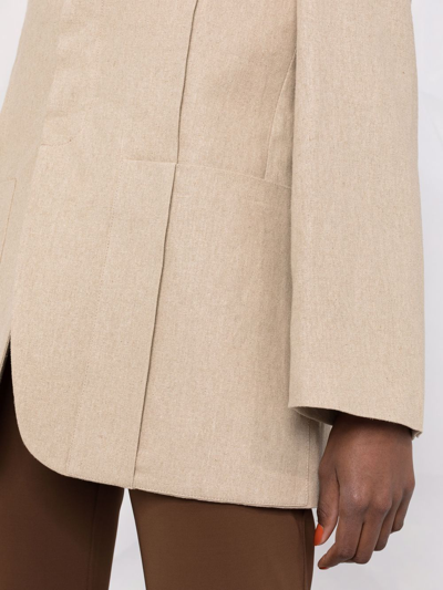 Shop Jacquemus La Veste D'homme Blazer Jacket In Nude