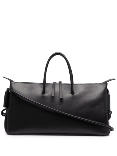 Shop Marsèll Sacchina Leather Tote Bag In Black