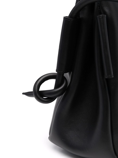Shop Marsèll Sacchina Leather Tote Bag In Black