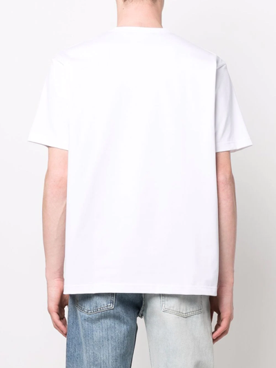 Shop Junya Watanabe Skull-print T-shirt In White