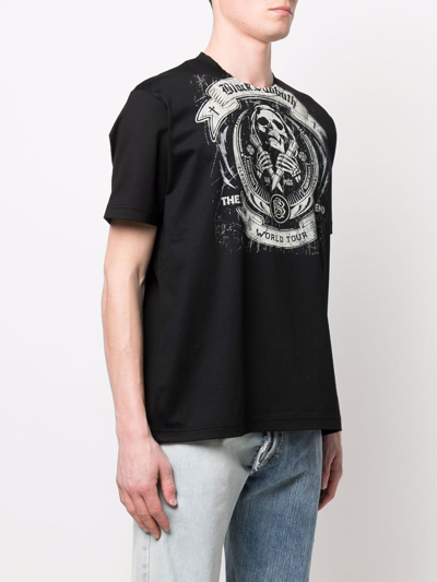 Shop Junya Watanabe Skull-print T-shirt In Black