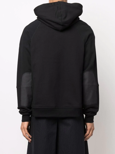 Junya Watanabe Zippered Hoodie In Black