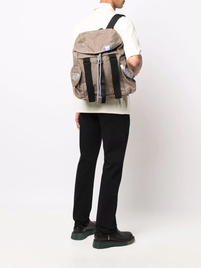 Shop Golden Goose Dreamer Multi-pocket Backpack In Braun