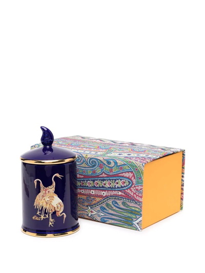 Shop Etro Home Ceramic Single-wick Candle (300g) In Blue