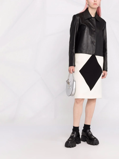 Arma Button-up Leather Jacket In Schwarz