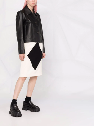 Arma Button-up Leather Jacket In Schwarz