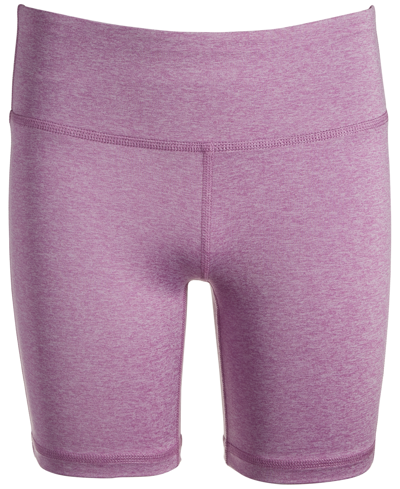 Shop Id Ideology Big Girls Core Biker Short, Created For Macy's In Violet Tulle