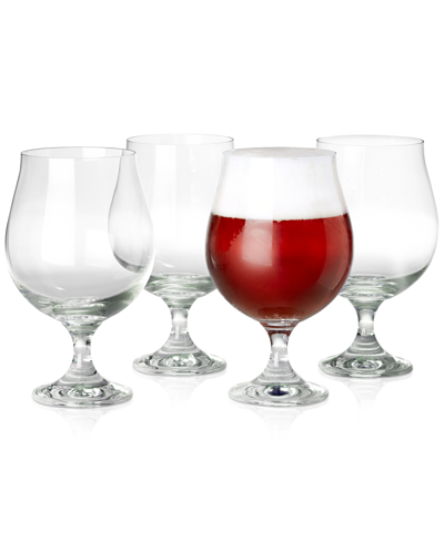Shop Hotel Collection Stemmed Beer Glasses, Set Of 4, Created For Macy's In Clear
