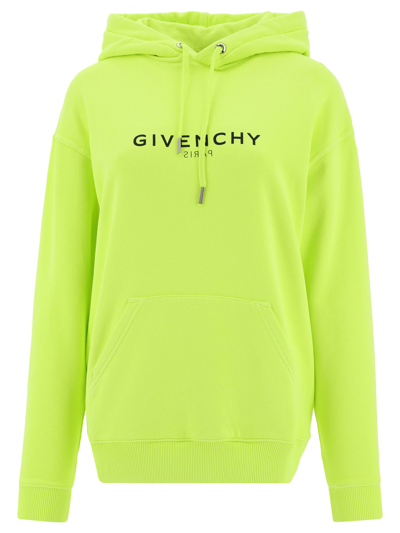 Shop Givenchy Reverse Hoodie In Yellow