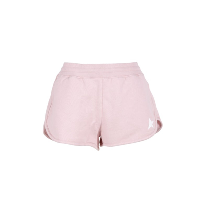 Shop Golden Goose Deluxe Brand Star Embroidered Shorts In Pink