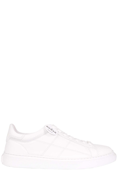 Shop Hogan H365 Round Toe Lace In White