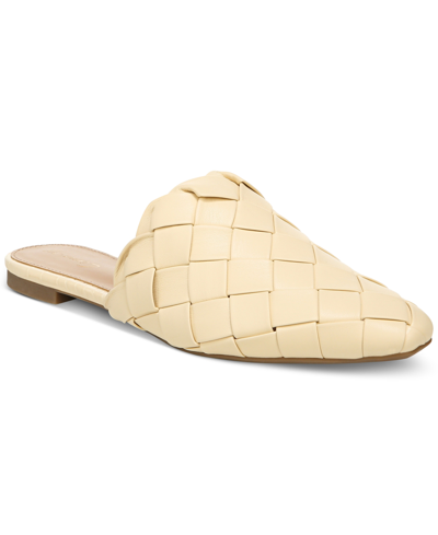 Shop Circus By Sam Edelman Women's Olena Woven Slip-on Flats Women's Shoes In Eggshell