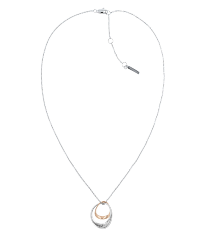 Shop Calvin Klein Women's Two-tone Stainless Steel Necklace