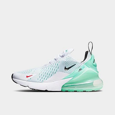 Nike Air Max 270 Women's Shoes In White,mint Foam,washed Teal,metallic  Silver | ModeSens
