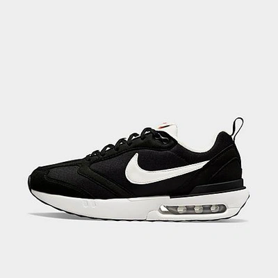 Shop Nike Big Kids' Air Max Dawn Casual Shoes In Black/summit White/metallic Silver/total Orange