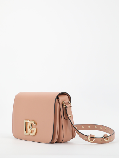 Shop Dolce & Gabbana 3.5 Leather Bag In Pink