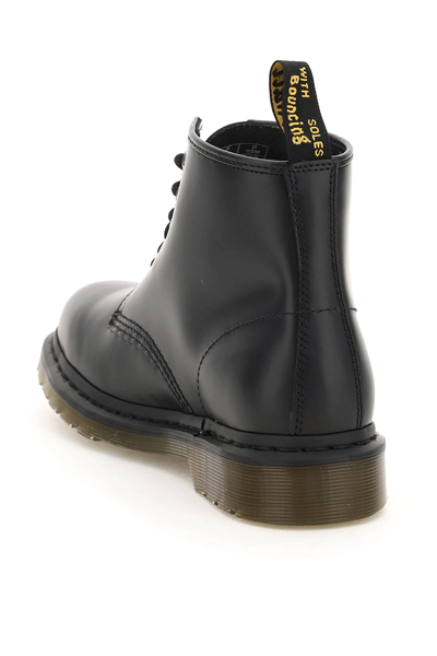 Shop Dr. Martens' 101 Smooth Lace-up Combat Boots In Black