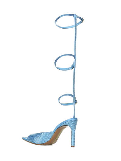 Shop The Saddler X Caroline Vreeland Sandals In Turquoise