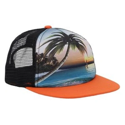 Shop Molo Sunset Big Shadow Sun Hat In Orange