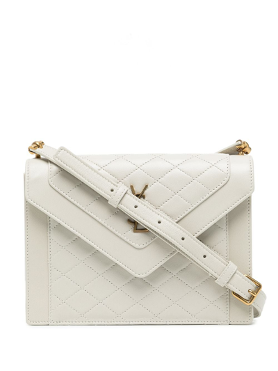 Shop Saint Laurent Gaby Shoulder Bag In White