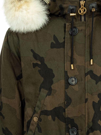 Supreme X Louis Vuitton Camo Denim Parka In Green