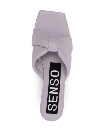 Shop Senso Wonda 50mm Cross-strap Mules In Purple
