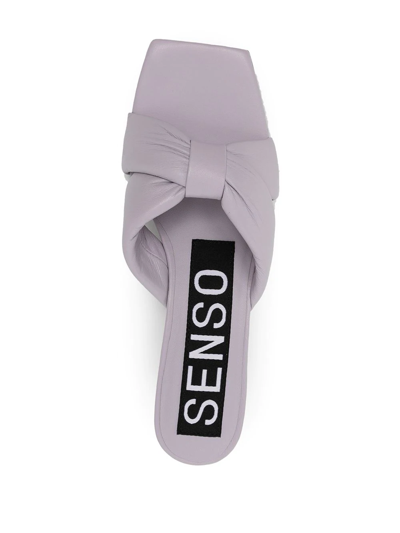 Senso Wonda 50mm Cross-strap Mules In Purple