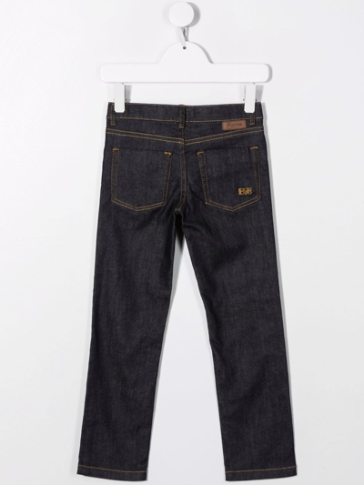 Shop Bonpoint Mid-rise Slim-fit Jeans In Blue