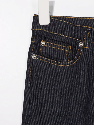 Shop Bonpoint Mid-rise Slim-fit Jeans In Blue