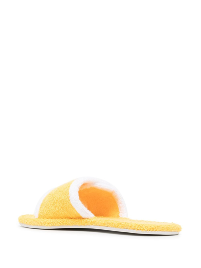 Shop Senso Iris Towelling Sandals In Yellow