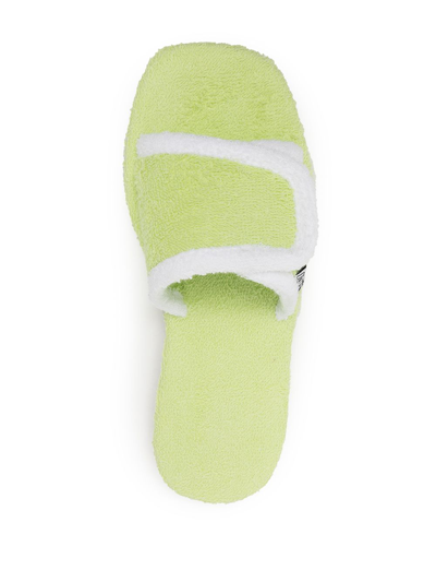 Senso Iris Towelling Sandals In Green