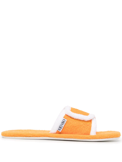 Shop Senso Iris Towelling Sandals In Orange