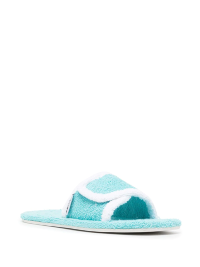 Senso Iris Towelling Sandals In Aqua