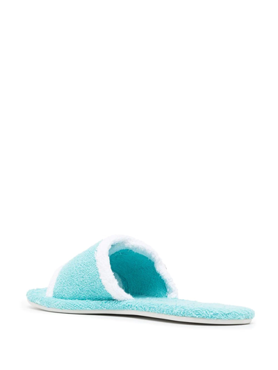 Senso Iris Towelling Sandals In Aqua