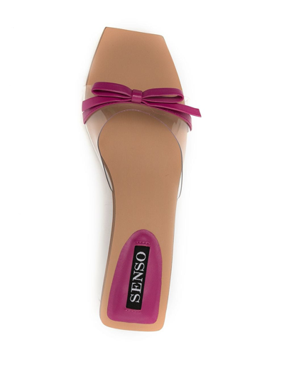 Shop Senso Nori 50mm Bow-strap Sandals In Purple