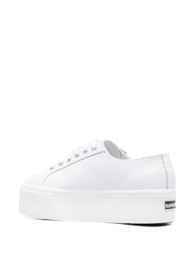 Shop Superga 2790 Platform Sneakers In White