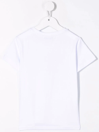Shop Gaelle Paris Logo-print Cotton T-shirt In White