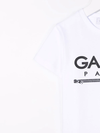 Shop Gaelle Paris Logo-print Cotton T-shirt In White