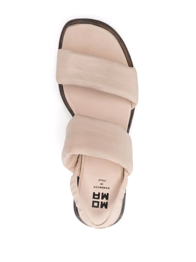 Shop Moma Double-strap Leather Sandals In Neutrals