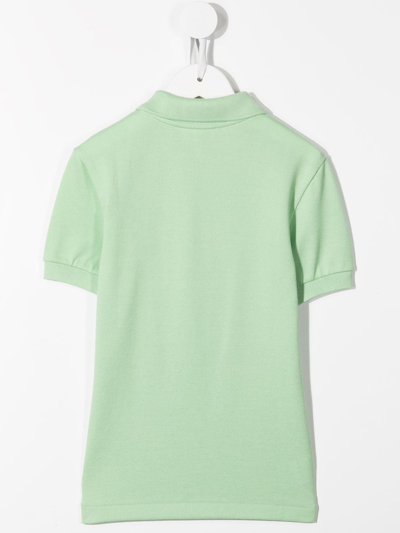 Shop Lacoste Logo-patch Polo Shirt In Green