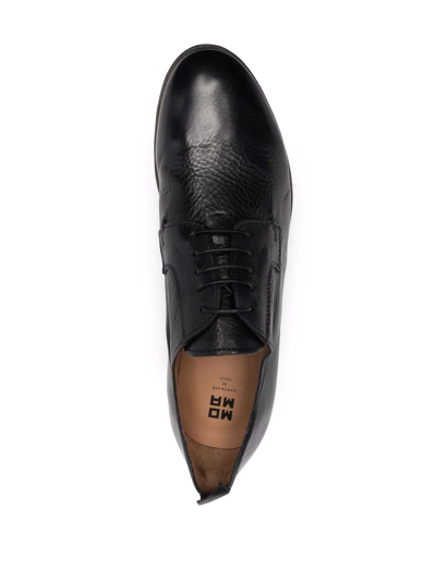Shop Moma Lace-up Leather Shoes In Black