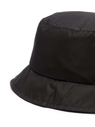 Moncler Logo-patch Bucket Hat In Black