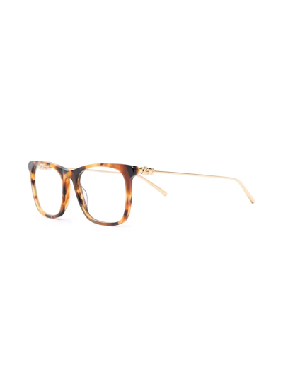 Boucheron Tortoiseshell-effect Optical Glasses In Brown