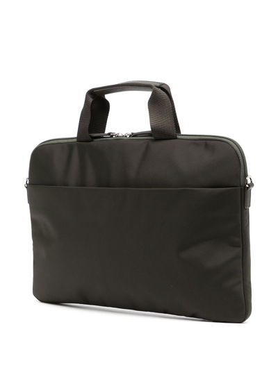Shop Agnès B. Logo-tag Laptop Bag In Black